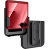 Nakedcellphone Combo for Samsung Galaxy Z Flip 7 Phone - Case with Built-In Screen/Hinge Protector and Belt Clip Holster - Compatible with MagSafe - 2 of 4