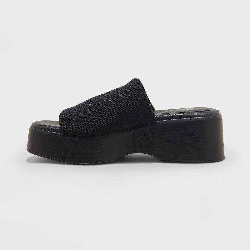 Women&#39;s Ryder Platform Sandals - Wild Fable&#8482; Black, 3 of 9