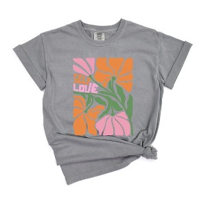 Simply Sage Market Women's Boho Self Love Short Sleeve Garment Dyed Tee - 1 of 4