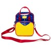 Disney Vegan Leather Crossbody Backpack for Women with Adjustable Strap, Snow White Bodice Blue and Yellow Sequin with Apple Charm - 4 of 4