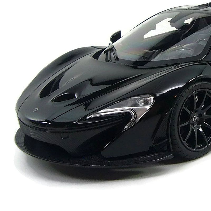 Link Ready! Set! Go! 1:14 RC McLaren P1 Sports Car With Lights And Open Doors - Black, 3 of 4