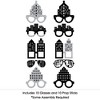 Big Dot of Happiness Nighttime City Skyline Glasses - Paper Card Stock New York Party Photo Booth Props Kit - 10 Count - 3 of 4