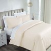 Luxury Egyptian Cotton 850 Thread Count Solid 3 Piece Duvet Cover Set by Blue Nile Mills - 2 of 4