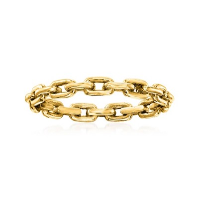 RS Pure by Ross-Simons 14kt Yellow Gold Paper Clip Link Ring
