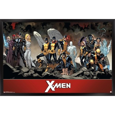 Trends International Marvel Comics The X-men - Team Framed Wall Poster ...