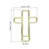 Unique Bargains Cross-Shaped Metal Prevent Tearing Pages Home Office Paper Clip 20 Pcs - 2 of 4