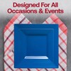 Smarty Had A Party Midnight Blue Square Plastic Wedding Set - 30 Sets - 2 of 4