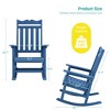 Sonkuki Patio Outdoor Adirondack Rocking Chair with Big Armrests, Weather Resistant, Easy Installation, Lawn and Backyard - 3 of 4