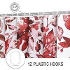 LunaLulinlk Fabric Red Eucalyptus Shower Curtains - 3 of 4