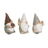 Transpac Resin Birch Gnome Figurine Set of 3 Christmas Home Decorations - 4 of 4