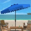 Venice Single Scallop 9Ft Crank Push Button Tilt Umbrella - PAT8010 - Safavieh - 2 of 3