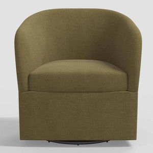 Rhea Swivel Chair in Linen - Threshold™ - 1 of 4