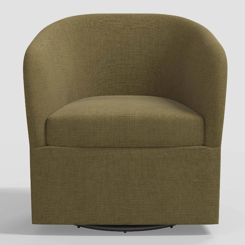 Rhea Swivel Chair in Linen - Threshold™, 1 of 8