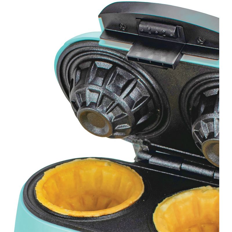 Brentwood 2-Waffle Electric Waffle Bowl Maker, Blue, 2 of 11