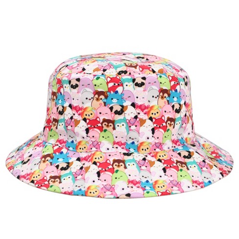Squishmallows Characters Reversible Aop Youth Girl Pink Bucket Hat : Target