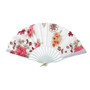 Unique Bargains Floral Folding Fan 1 Pc - 1 of 4