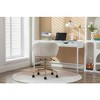 CAVINAS Mesh Fabric Home Office Chair, 360°Swivel Chair Adjustable Height with Gold Metal Base, Ergonomic Home Office Desk Chairs, Office Chair - 4 of 4