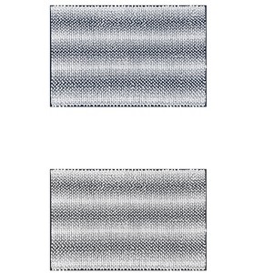 Unique Bargains Chenille Striped Soft and Absorbent Non-Slip Plush Bath Mats 2 Pcs - 1 of 4