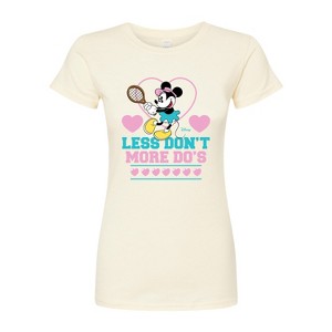 Women's - Disney - Less Dont More Dos Tennis Fitted Graphic T-Shirt - 1 of 3