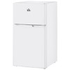 HOMCOM Double Door Mini Fridge with Freezer, 3.2 Cu.Ft Compact Refrigerator with Adjustable Shelf, Adjustable Thermostat and Reversible Door, White - 4 of 4