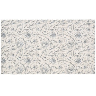 The Lakeside Collection Magnolia Floral Washable Area Rug Accent Rug or Runner Rug - Floral Accent Rug