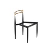Set of 2 Boucle Armless Dining Chairs , with Curved Backrest and Black Metal Legs for Dining Room and Living Room - Morden Fort - 4 of 4