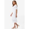 Jessica London Women's Plus Size Crochet Dress - 4 of 4