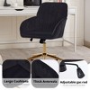 Kumasinova Velvet Height Adjustable Office Chairs Swivel Recliner Chair,Ergonomics 3-in-1 Office Chair&Accent Chair&Vanity Chair for Home&Office - 2 of 4
