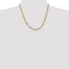 Black Bow Jewelry 5.25mm, 14k Yellow Gold, Flat Figaro Chain Necklace - 2 of 4