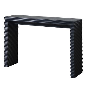 Dexmalle 47" Modern Solid Wood Console Table for Entryway,Black - 1 of 4