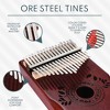 Unokki Kalimba 17 Key Thumb Piano, Lightweight & Durable Mahogany Mbira, Tuning Hammer, Velvet Bag - 3 of 4