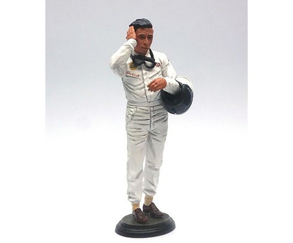 1960's Jim Clark Holding Goggle Helmet Figurine for 1/18 by Lemans Miniatures