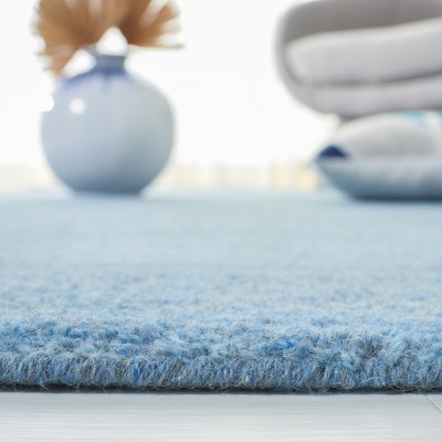 Himalaya Blue Hand-Tufted Wool 10' x 14' Shag Rug