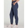 RBX Active Women's Clean Waist Fleece Jogger Full Length Cotton Blend Sweatpants with Pockets - 4 of 4