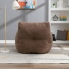 Sapphtopaz Soft Teddy Fabric Bean Bag Chair with Armrests Lazy Sofa Chair Bean Bag Chairs for Adults Stuffed Foam for Living Room, Bedroom - 4 of 4