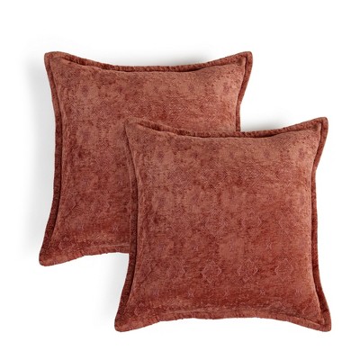 Market & Place 2 Pack Chenille Decorative Pillow Covers 20" x 20"