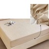 Unique Bargains Lattice Stitching Fitted Sheet 1 Pc - 4 of 4