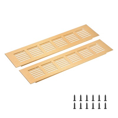 Unique Bargains Rectangle Ventilation Grille, Aluminum