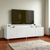Modern TV Stand for 65+ Inch TVs with 2 Drawers and Storage, Entertainment Center Console Cabinet for Living Room and Bedroom - 3 of 4