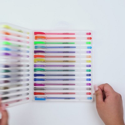 18ct Rollerball Gel Pens Retractable Multicolored - Yoobi™ in 2023