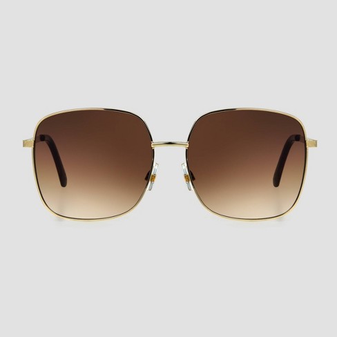 Women's Metal Oversized Square Sunglasses - Universal Thread™ Brown