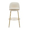 Christopher Knight Home Mads Indoor Metal Frame Upholstered Armless Barstools (Set of 2) - 4 of 4