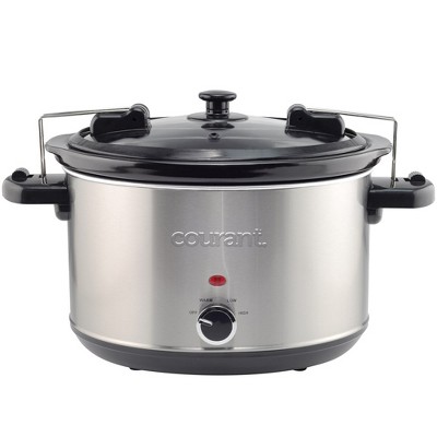 Courant 7.0 Quart Oval Slow Cooker, Stainless Steel : Target