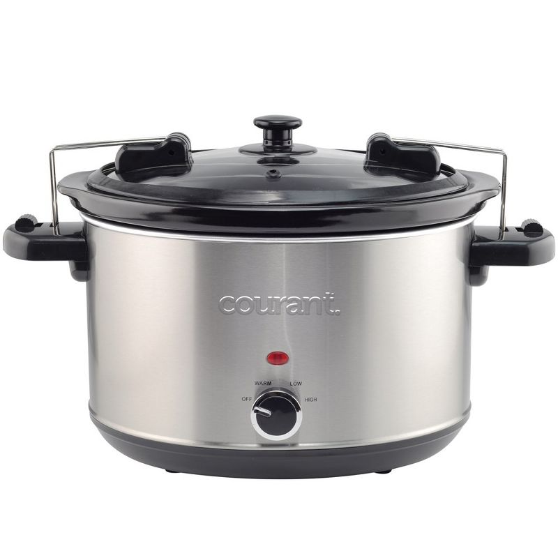 Courant 6-QT Locking Slow Cooker - Stainless Steel, 1 of 5