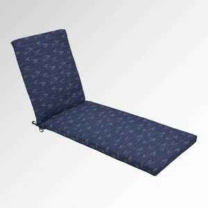 Staccato Outdoor Chaise Cushion Navy - Threshold , Blue
