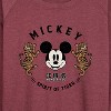 Women's - Disney - Mickey's Spirit of The Tiger Lightweight French Terry Wide Neck Long Sleeve Shirt - 2 of 4