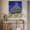 Art Remedy Vincent van Gogh - The Church in Auvers Van Gogh Classic Fields and Floral Wall Art Framed - 2 of 4