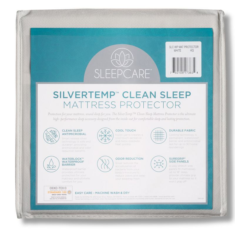 Ultimate Waterproof + Cooling + Quiet + Odor Control Mattress Protector by SleepCare (Up to 18” Depth), 4 of 7