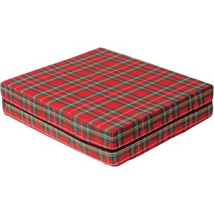 DMI Foam Seat and Wheelchair Cushion with Cover, Supportive Comfort Foam, 4 x 16 x 18 Inch, Plaid - 1 of 1