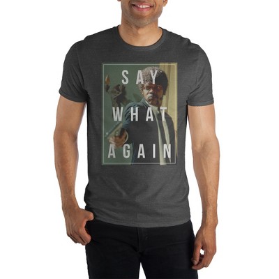 Pulp Fiction Say What Again Charcoal T-Shirt